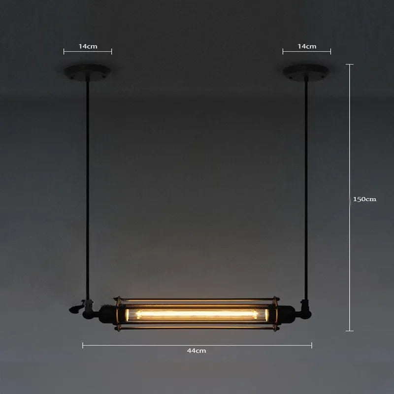 Industrial Retro Iron Pendant Light for Dining Room
