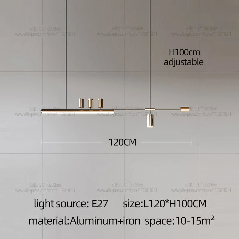 Minimalist Copper Pendant Light for Dining Room