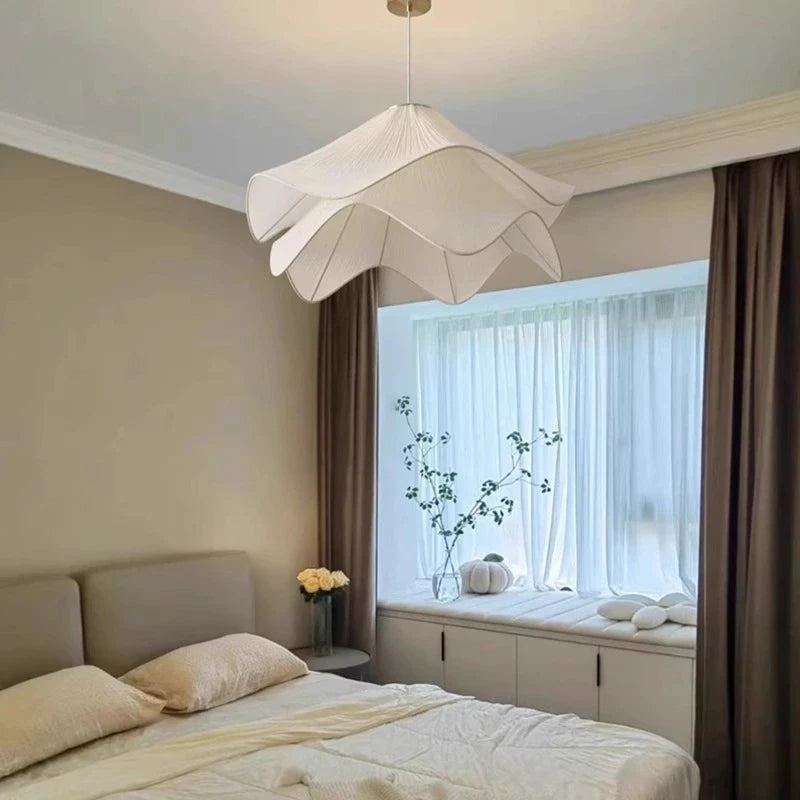 Nordic Fabric Pendant Lamp - Minimalist Hanging Light