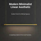 Lámpara colgante lineal de hierro minimalista para comedor