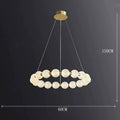 Modern Glass Globe Pendant Light for Dining Room