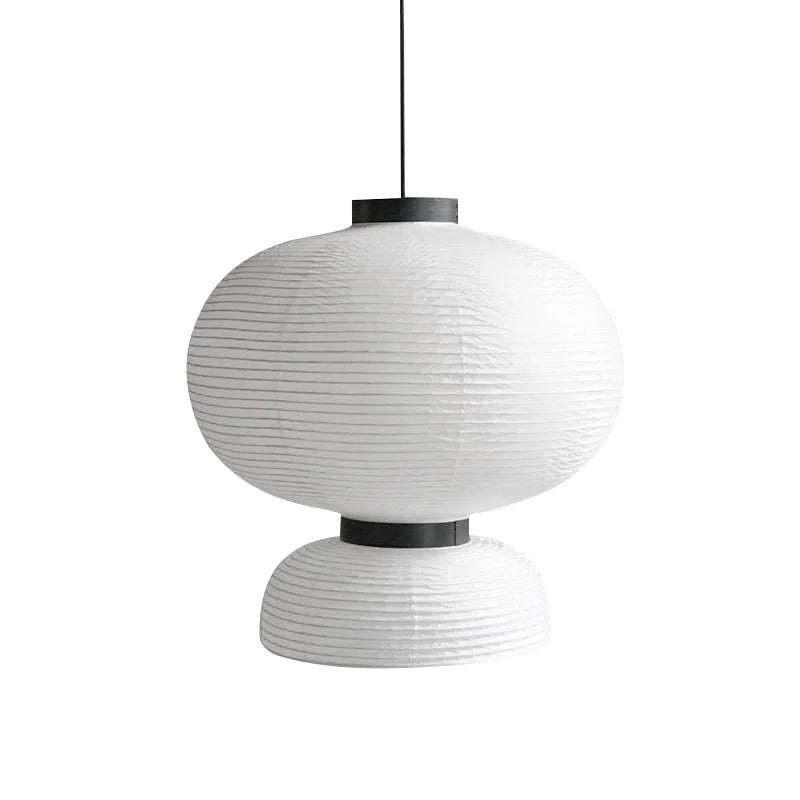 Minimalist Paper Pendant Light Japanese Lantern Design