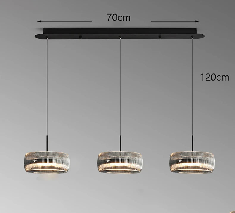 Minimalist Glass Pendant Light for Dining Room