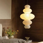 Nordic Rice Paper Pendant Light - Stacked Design