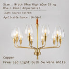 Modern Glass Chandelier Pendant Light