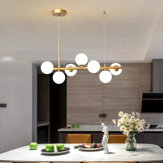 Nordic Glass Bubble Pendant Light for Dining Room