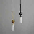 Nordic Light Luxury Pendant Lights Gold Black Iron Art Chandeliers LED Restaurant Bedroom Bedside Glass Decoration Hanging Lamp
