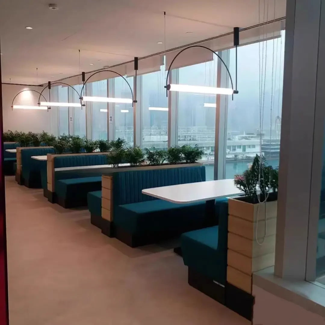 Lámpara Colgante Minimalista de Arco de Hierro para Sala de Estar