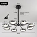 Minimalist Glass Pendant Light with Remote Control