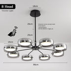 Minimalist Glass Pendant Light with Remote Control