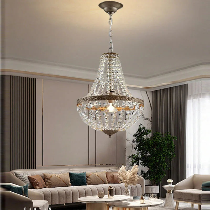 Antique Bronze Iron Chandelier Pendant Light