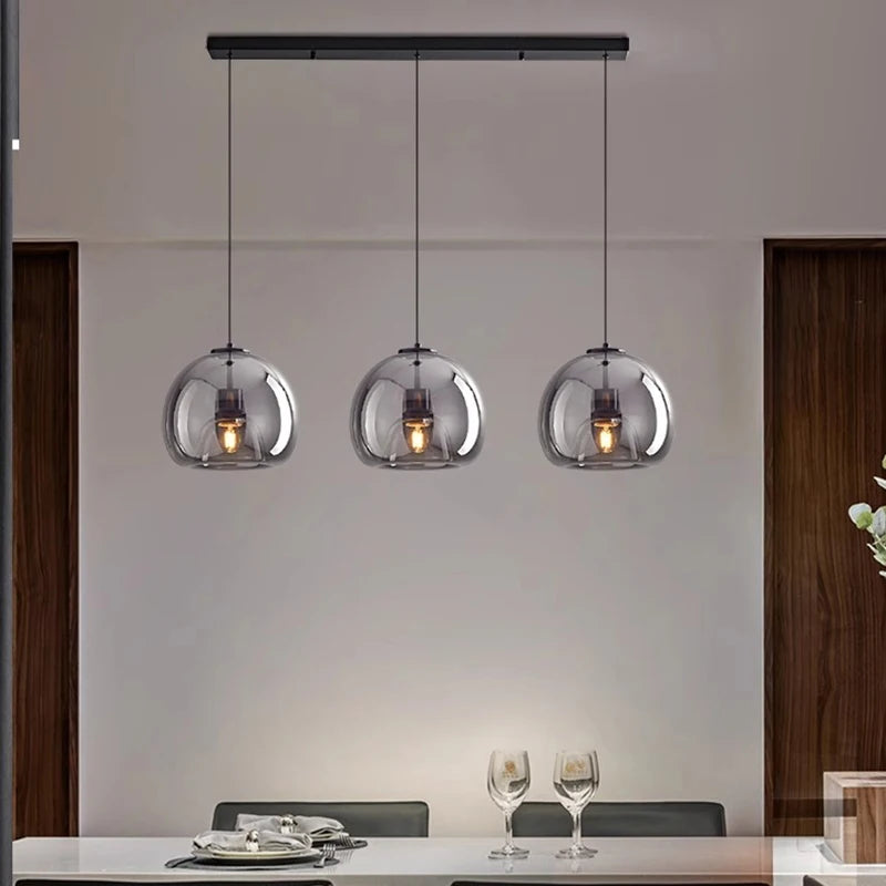 Modern Glass Pendant Light for Dining Room