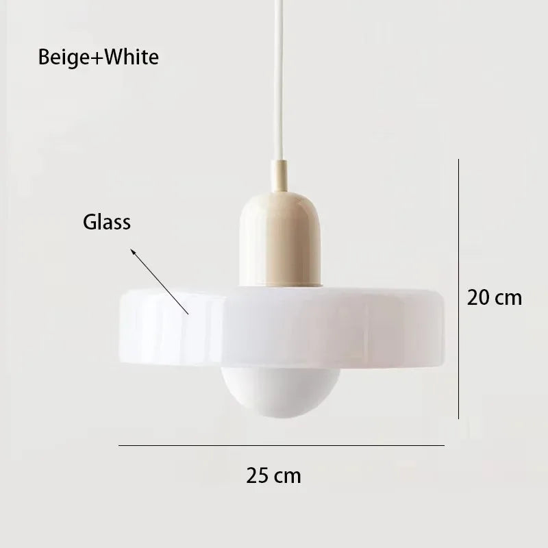 Lámpara Colgante Nórdica Retro de Cristal para Comedor