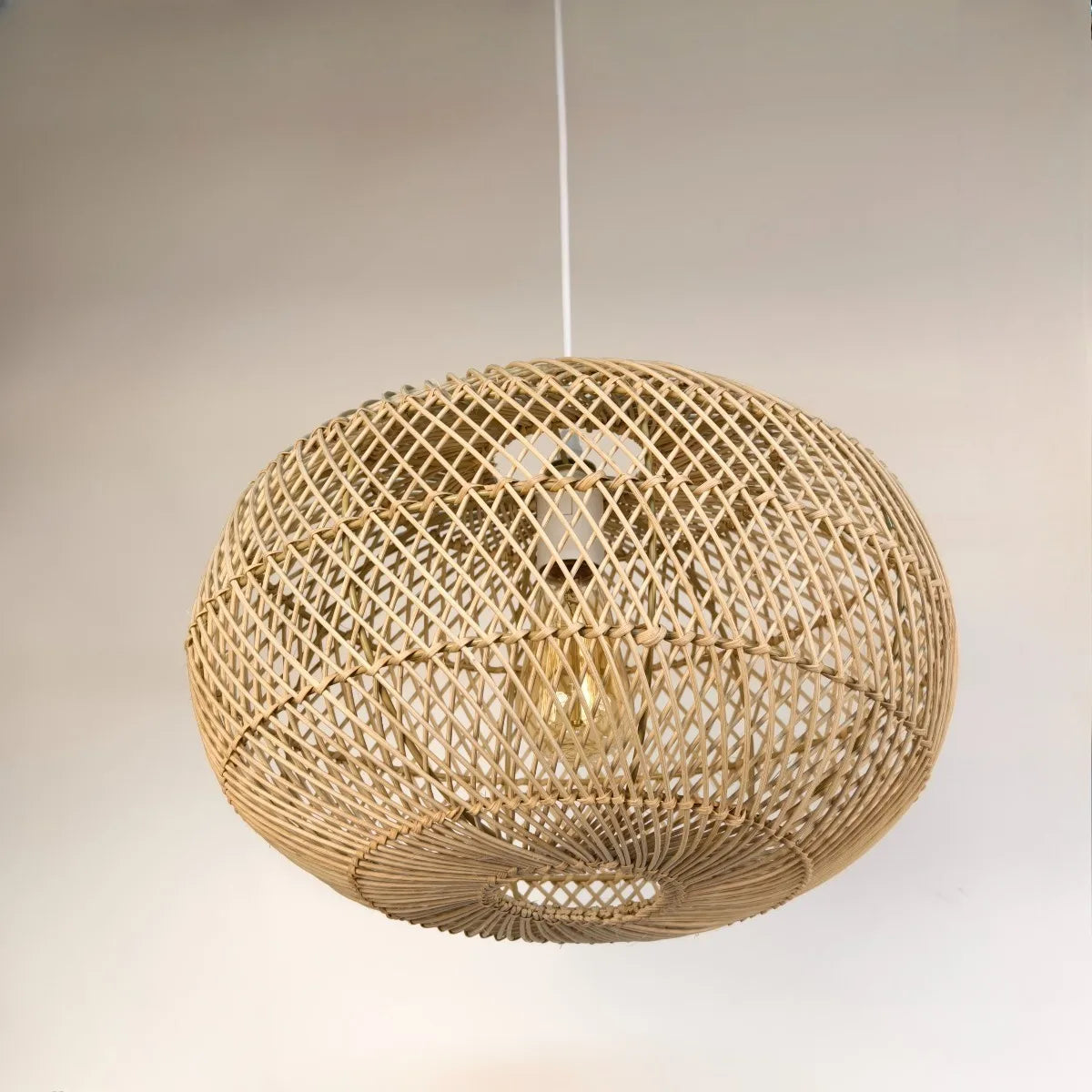 Bohemian Bamboo Rattan Pendant Light for Dining