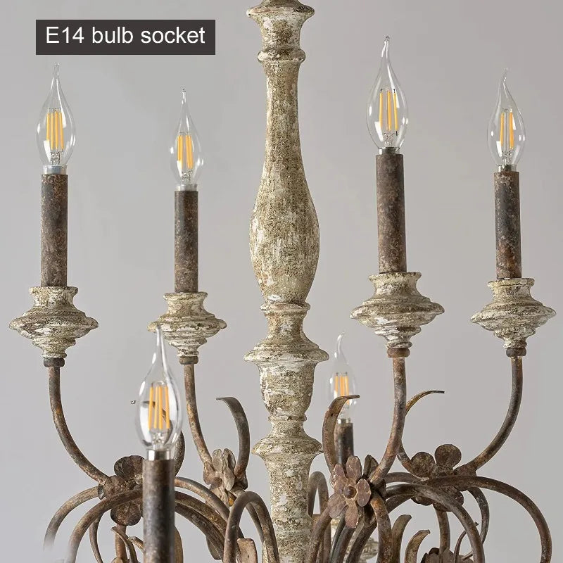 Nordic Wooden Chandelier Pendant Light