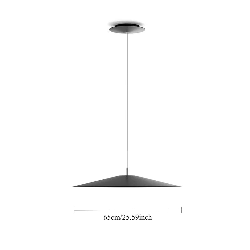 Minimalist Iron Pendant Light - Nordic Flying Saucer Design