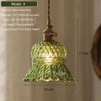 Multi-Style Nordic Pendant Lamp Green Glass Ceiling Lighting Kitchen Island Hand Brass Hanging Light fixtures for Dining Room