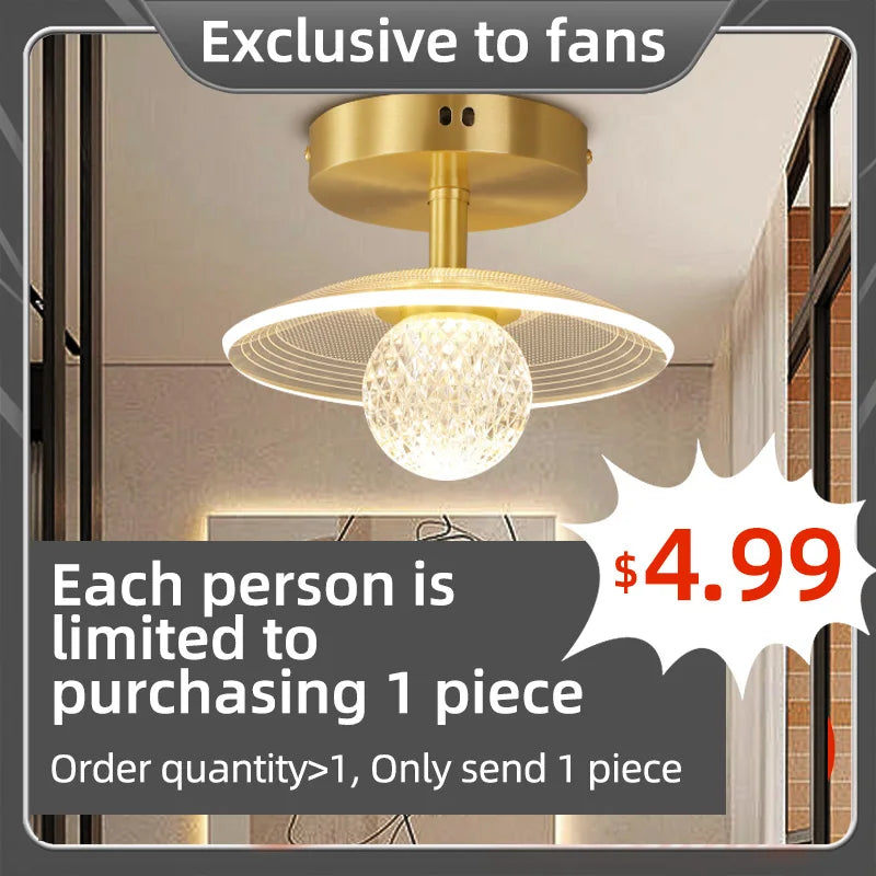 Nordic Aluminum LED Pendant Light for Living Room