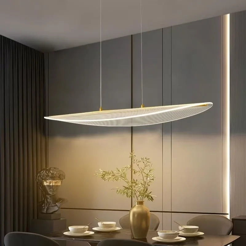 Lámpara colgante acrílica LED nórdica para comedor