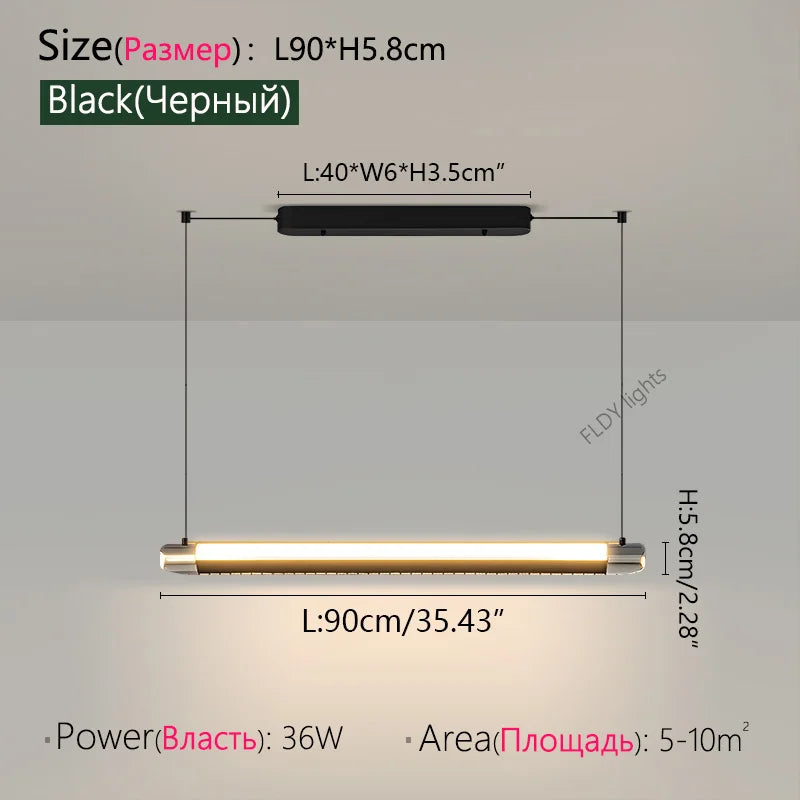 Minimalist Glass Pendant Light for Dining Room