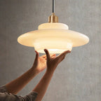 Lámpara colgante de cristal minimalista para comedor