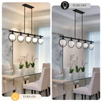 Minimalist Iron Glass Pendant Light 5-Light