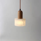 Nordic Wood Marble Pendant Light for Bedroom