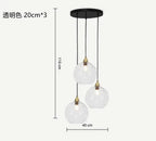 Nordic Dimpled Glass Ball Pendant Light in Jewel Colors for Kitchen