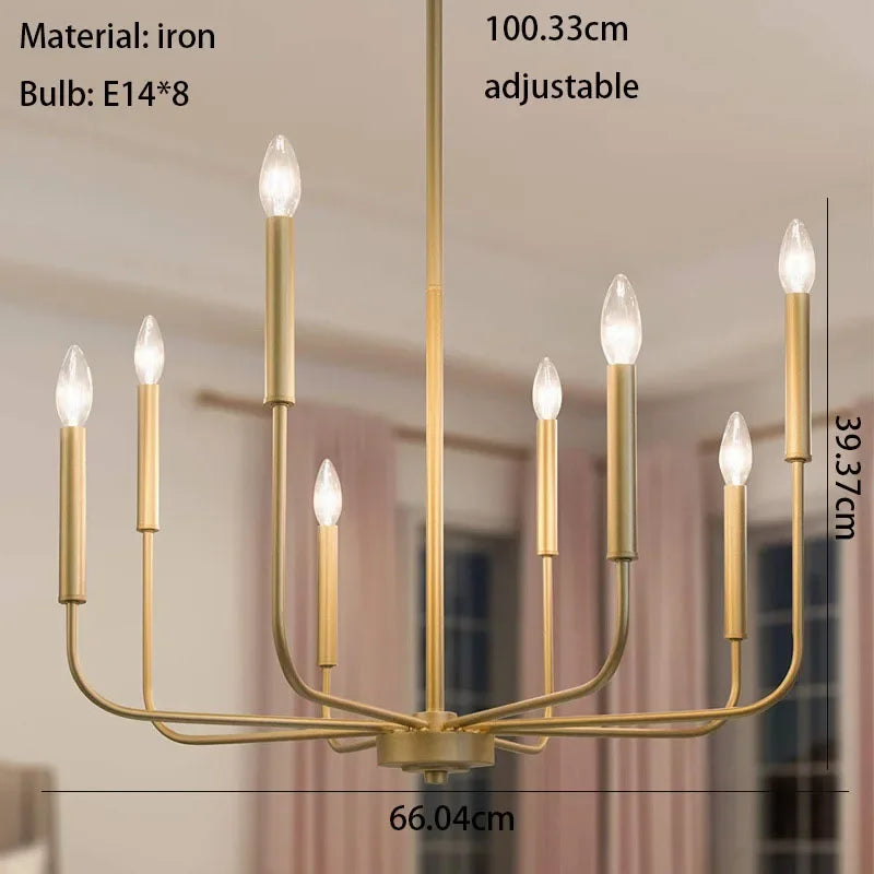 Modern Iron Branch Chandelier LED Pendant Lamp