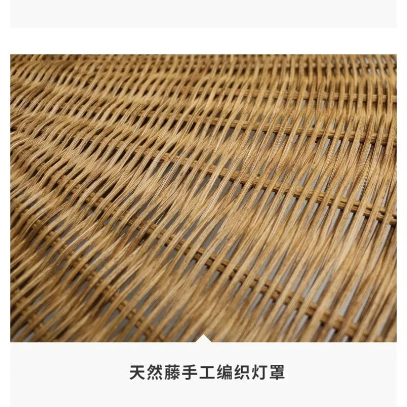 Bohemian Rattan Pendant Light Hand-Woven
