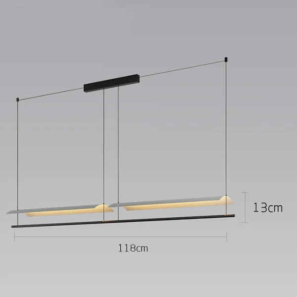 Minimalist Acrylic Pendant Light with Iron Frame