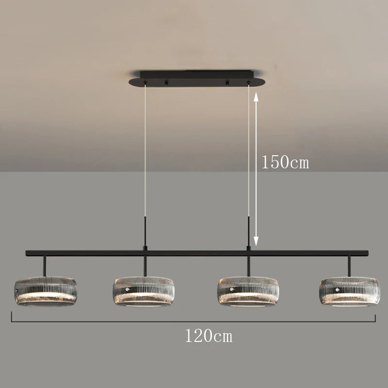 Minimalist Glass Pendant Light for Dining Room