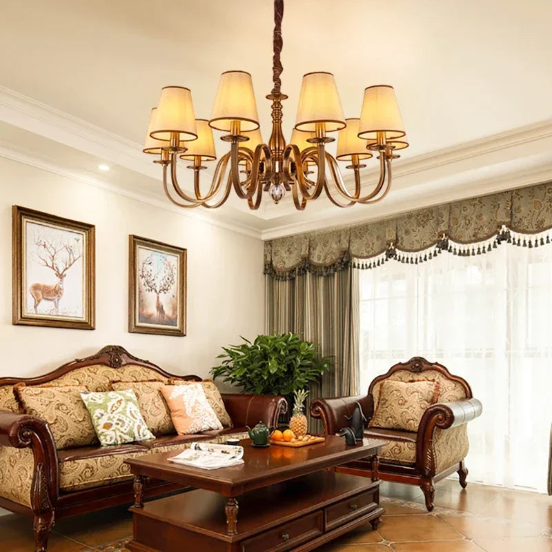 Iron Rustic LED Chandelier Suspension Light