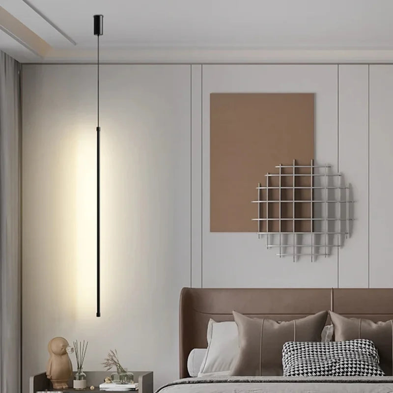 Lámpara colgante de hierro minimalista para dormitorio