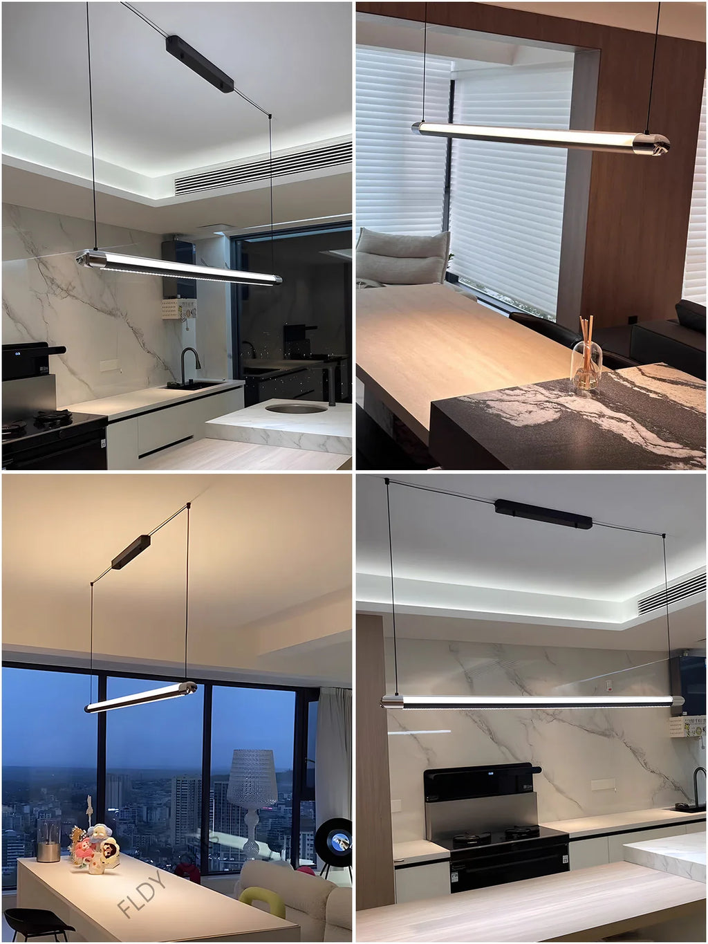 Minimalist Glass Pendant Light for Dining Room