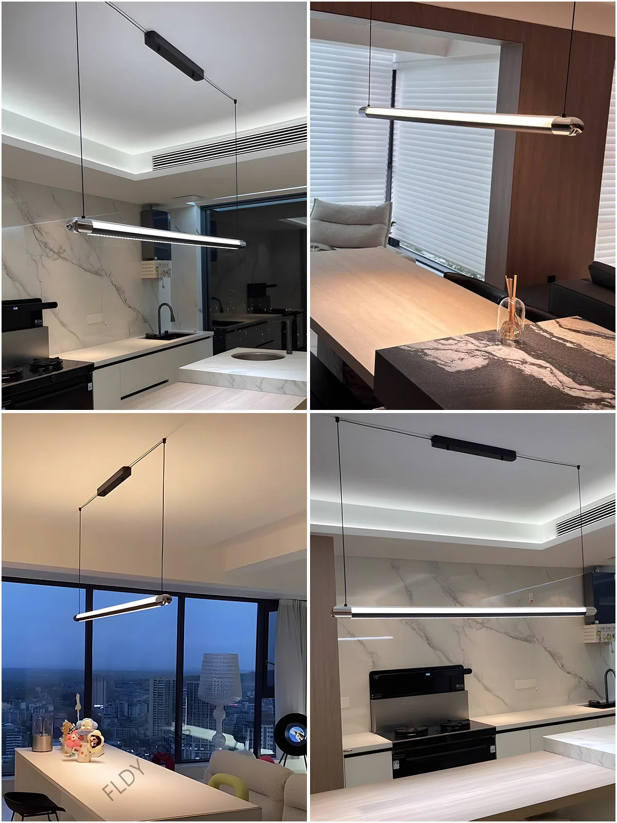 Minimalist Glass Pendant Light for Dining Room