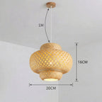 Nordic Bamboo Woven Pendant Light 30cm