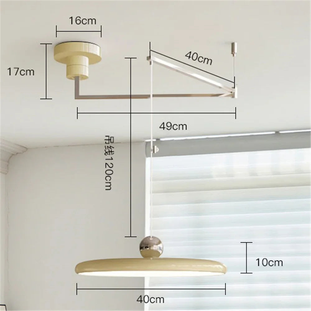 Nordic Folding Arm Pendant Light for Dining Room
