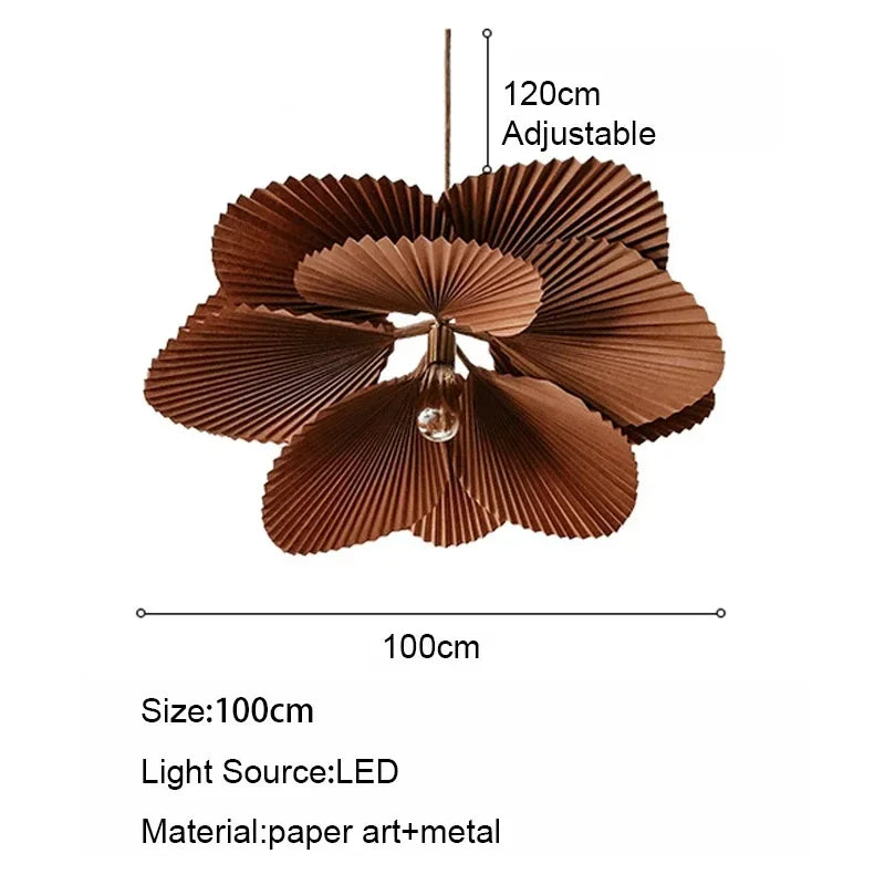 Bohemian Paper Pendant Light - Flower Design