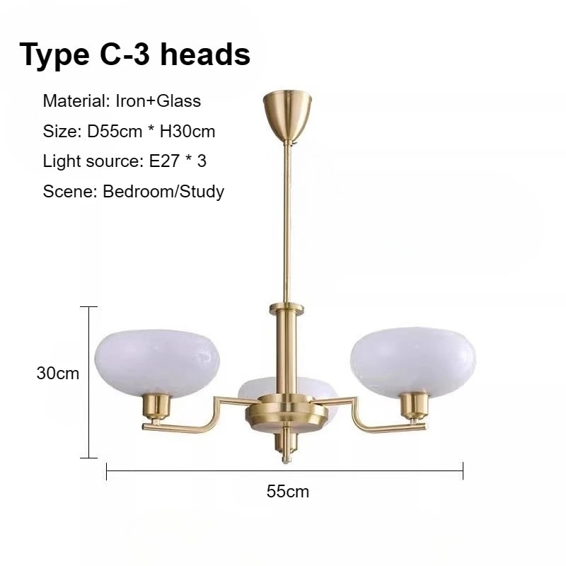 Modern Bauhaus Chrome Chandelier - Nordic Design