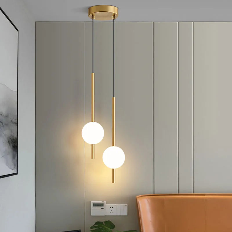 Bedside Pendant Lights for Bedroom Nordic Pendant Lamp for TV background Kitchen Island Restaurant Dinning Room LED Lighting