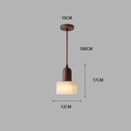 Nordic Wood Marble Pendant Light for Bedroom