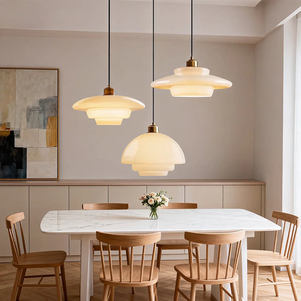Minimalist Glass Pendant Light for Dining Room