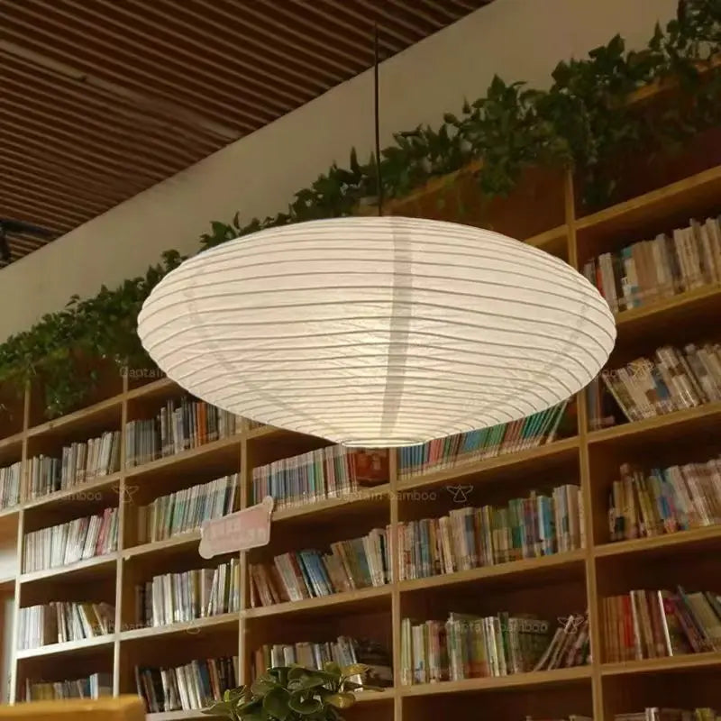 Minimalist Rice Paper Pendant Light for Dining Room
