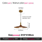 Nordic Wood Pendant Light for Dining Room