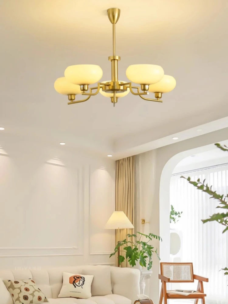 Modern Bauhaus Chrome Chandelier - Nordic Design