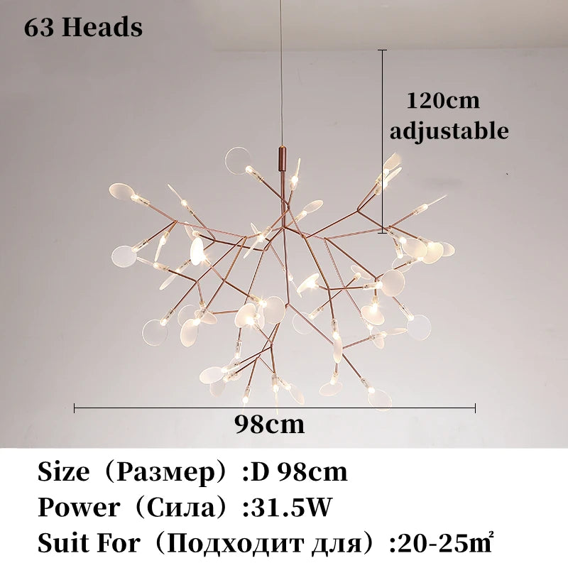 Modern Stainless Steel Ring Pendant Chandelier