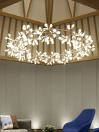 Modern Stainless Steel Ring Pendant Chandelier
