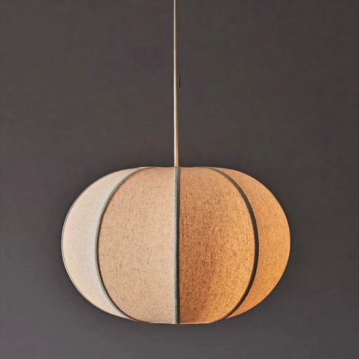 Wabi Sabi Linen Pendant Light for Living Room