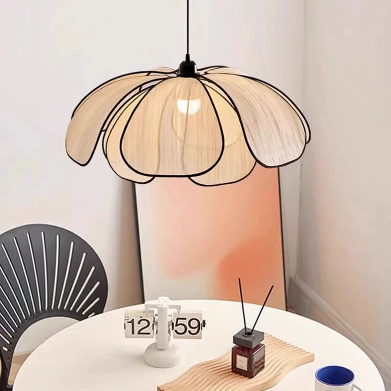 Nordic Fabric Pendant Light with 3 Color Temperature